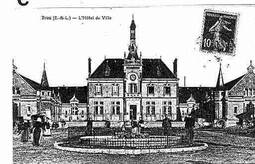 Ville de BROU Carte postale ancienne