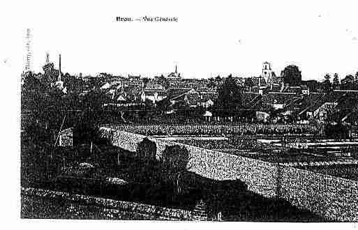 Ville de BROU Carte postale ancienne