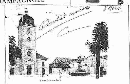 Ville de CHAMPAGNOLE Carte postale ancienne