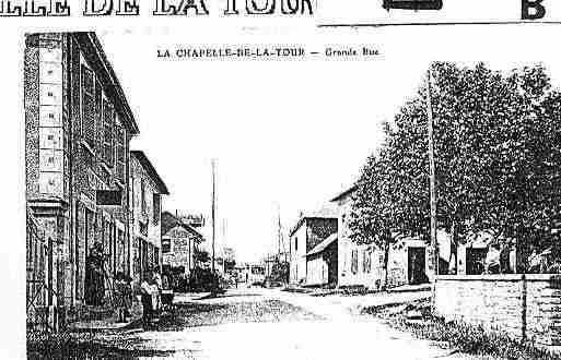 Ville de CHAPELLEDELATOUR(LA) Carte postale ancienne