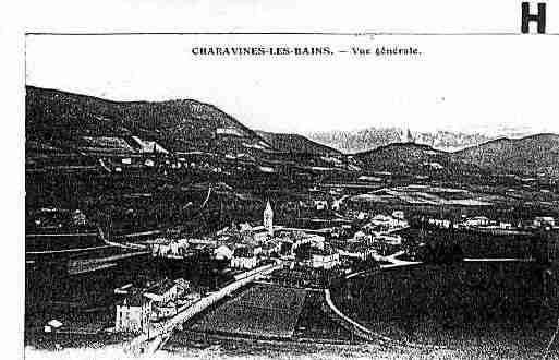 Ville de CHARAVINES Carte postale ancienne