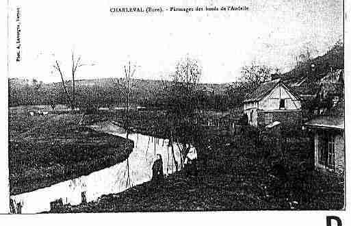 Ville de CHARLEVAL Carte postale ancienne