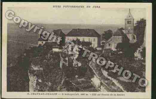 Ville de CHATEAUCHALON Carte postale ancienne