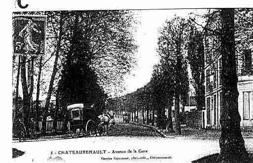 Ville de CHATEAURENAULT Carte postale ancienne