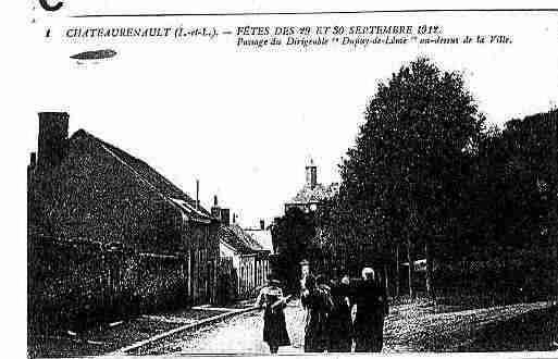 Ville de CHATEAURENAULT Carte postale ancienne