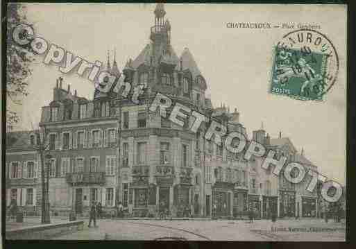 Ville de CHATEAUROUX Carte postale ancienne