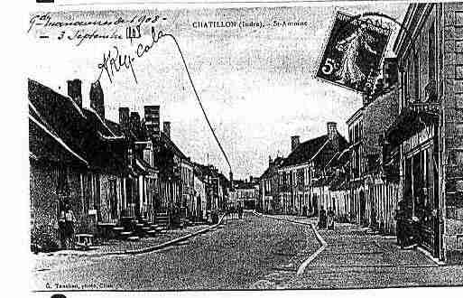 Ville de CHATILLONSURINDRE Carte postale ancienne