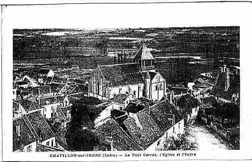 Ville de CHATILLONSURINDRE Carte postale ancienne