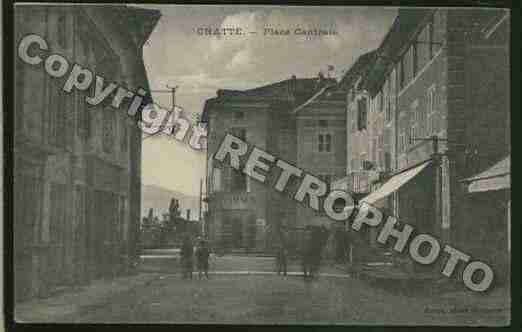 Ville de CHATTE Carte postale ancienne