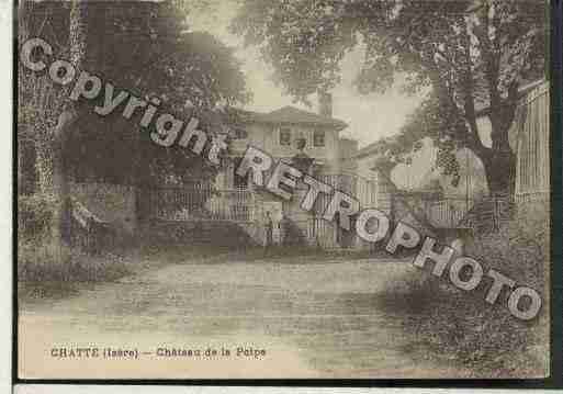 Ville de CHATTE Carte postale ancienne