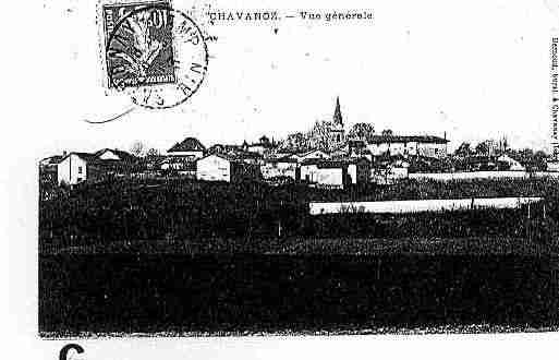 Ville de CHAVANOZ Carte postale ancienne