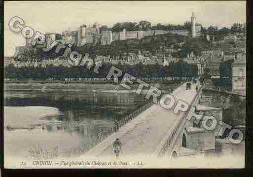 Ville de CHINON Carte postale ancienne