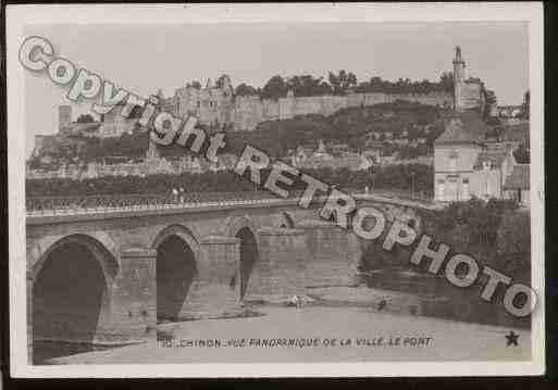 Ville de CHINON Carte postale ancienne