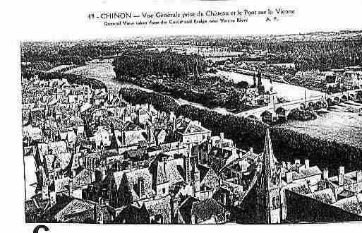 Ville de CHINON Carte postale ancienne