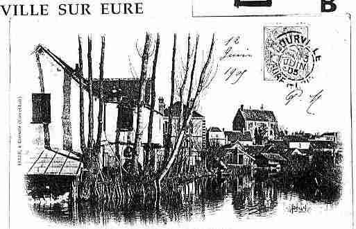 Ville de COURVILLESUREURE Carte postale ancienne