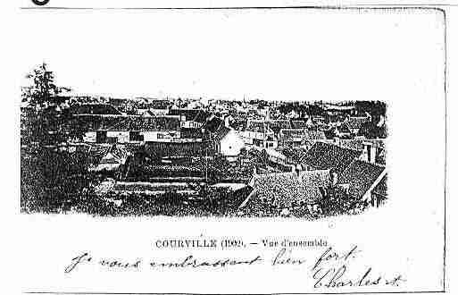 Ville de COURVILLESUREURE Carte postale ancienne