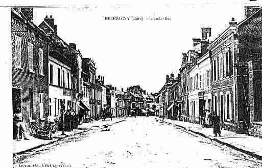 Ville de ETREPAGNY Carte postale ancienne