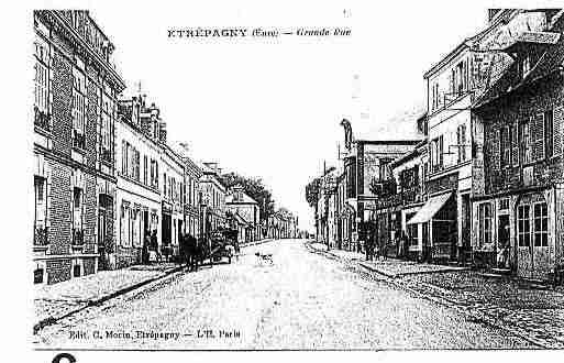 Ville de ETREPAGNY Carte postale ancienne