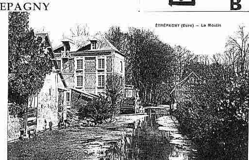 Ville de ETREPAGNY Carte postale ancienne