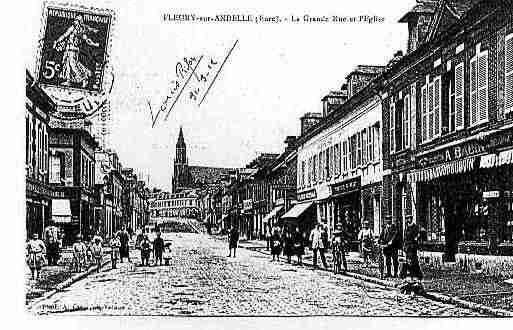 Ville de FLEURYSURANDELLE Carte postale ancienne