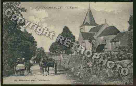 Ville de FONTGOMBAULT Carte postale ancienne