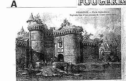 Ville de FOUGERES Carte postale ancienne