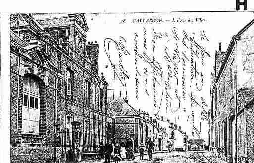 Ville de GALLARDON Carte postale ancienne