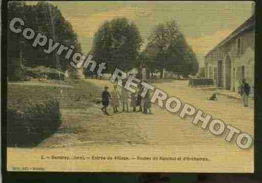 Ville de GENDREY Carte postale ancienne