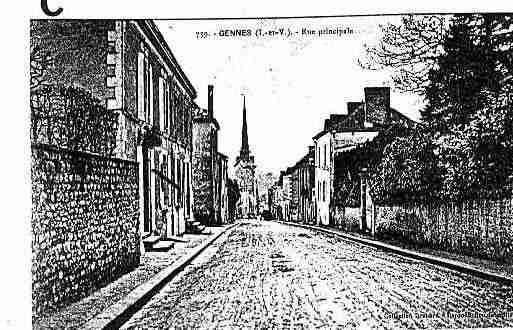 Ville de GENNESSURSEICHE Carte postale ancienne