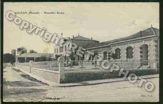 Ville de GIGEAN Carte postale ancienne