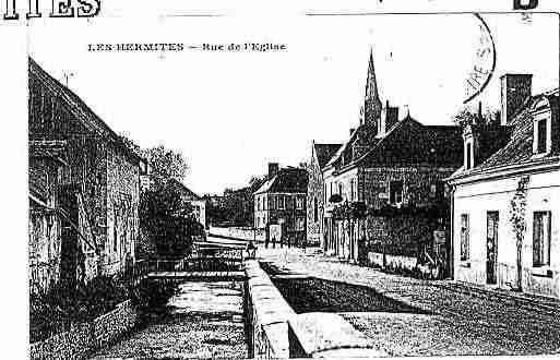 Ville de HERMITES(LES) Carte postale ancienne