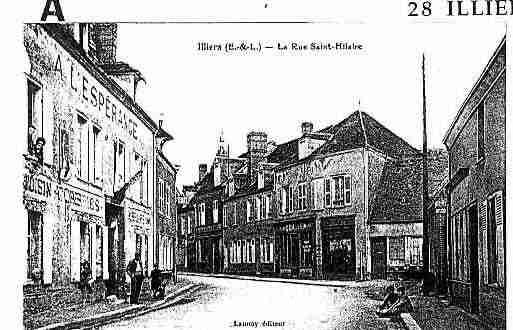 Ville de ILLIERSCOMBRAY Carte postale ancienne