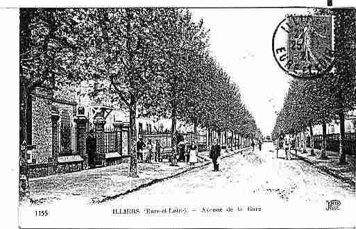 Ville de ILLIERSCOMBRAY Carte postale ancienne