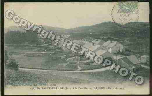 Ville de LAJOUX Carte postale ancienne