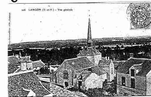 Ville de LANGON Carte postale ancienne