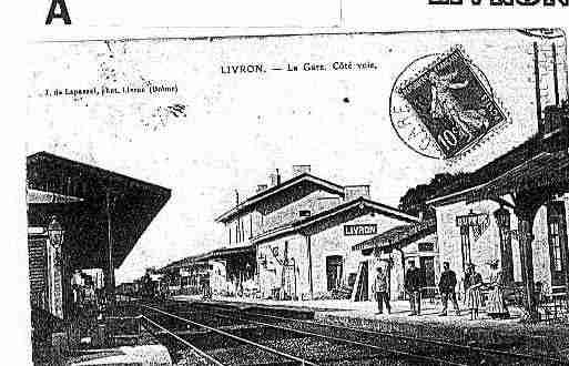 Ville de LIVRONSURDROME Carte postale ancienne