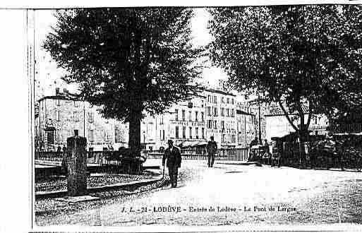 Ville de LODEVE Carte postale ancienne