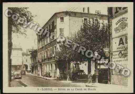 Ville de LORIOLSURDROME Carte postale ancienne