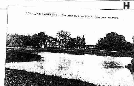 Ville de LOUVIGNEDUDESERT Carte postale ancienne