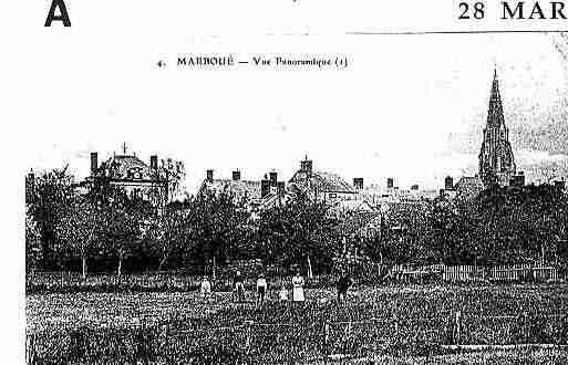 Ville de MARBOUE Carte postale ancienne