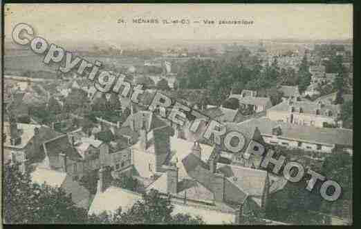 Ville de MENARS Carte postale ancienne