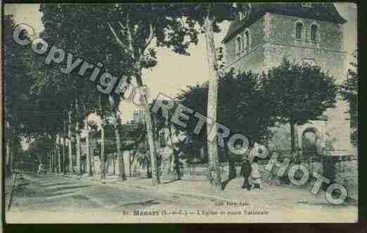 Ville de MENARS Carte postale ancienne