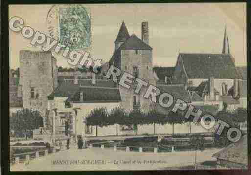 Ville de MENNETOUSURCHER Carte postale ancienne