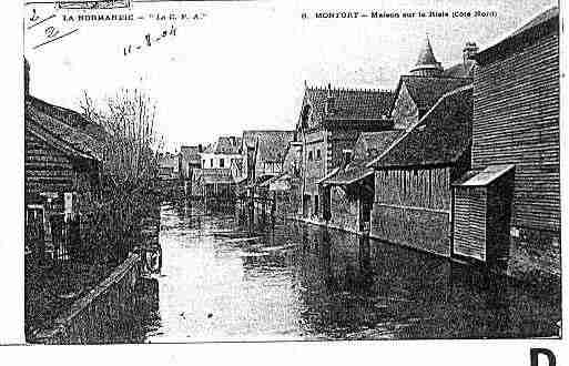 Ville de MONTFORTSURRISLE Carte postale ancienne