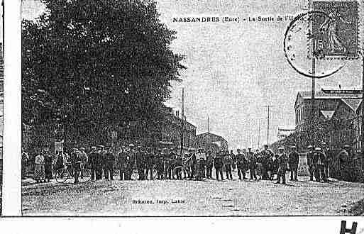 Ville de NASSANDRES Carte postale ancienne