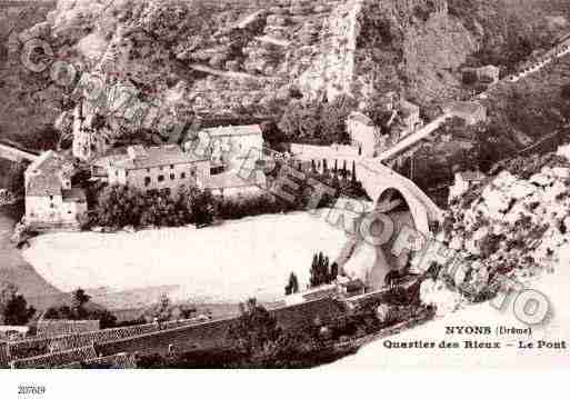 Ville de NYONS Carte postale ancienne