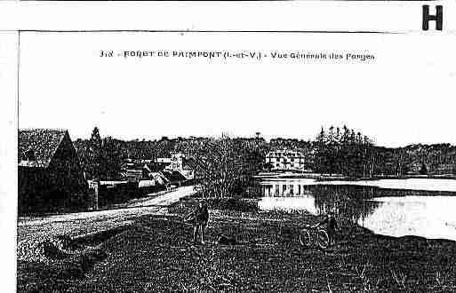 Ville de PAIMPONT Carte postale ancienne