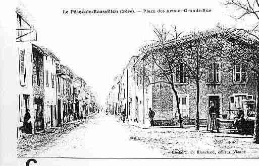 Ville de PEAGEDEROUSSILLON(LE) Carte postale ancienne