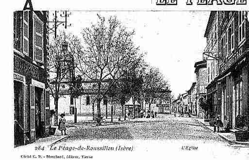 Ville de PEAGEDEROUSSILLON(LE) Carte postale ancienne