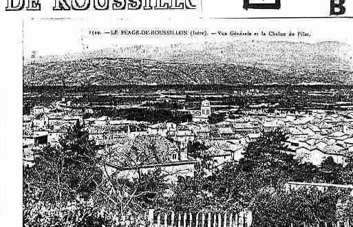 Ville de PEAGEDEROUSSILLON(LE) Carte postale ancienne